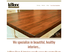 Tablet Screenshot of leblancfloors.com